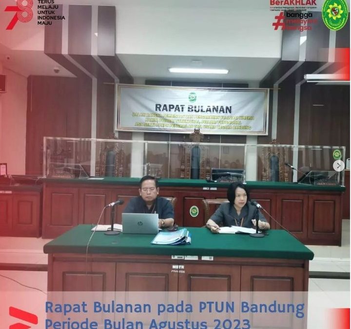 Rapat Bulanan Bulan Agustus 2023