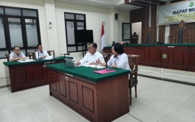 PTUN Bandung Gelar Rapat Bulanan Periode Mei 2024