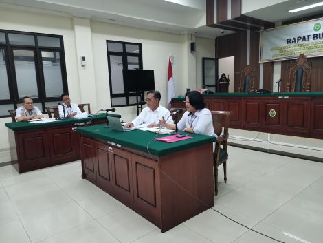 PTUN Bandung Gelar Rapat Bulanan Periode Mei 2024