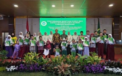 Dharmayukti Karini Cabang Bandung Dorong Generasi Emas Lewat Bantuan Dana Bea Siswa